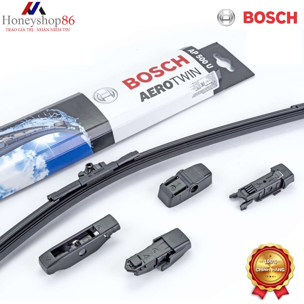 Set 2 gạt mưa 24 inch-60cm bosch aerotwin plus cho xe mercedes c200 w204-2014 honeyshop86