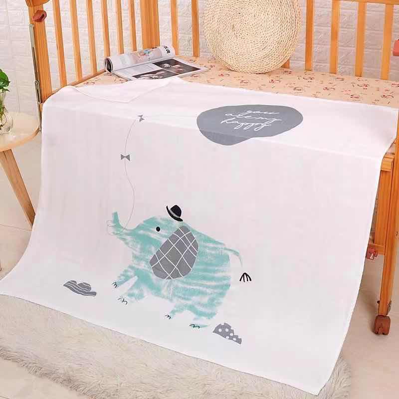 Chăn Lụa cotton Siêu Mềm Mát cho bé yêu size 1m*1m2