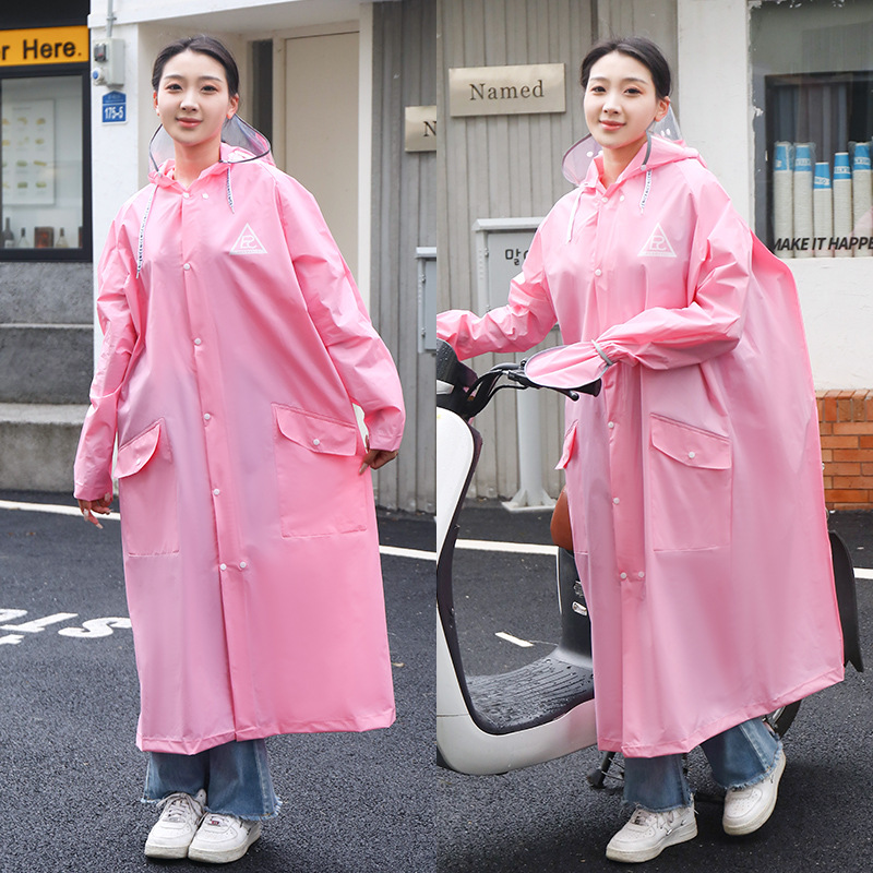 MOLAN Men's electric battery car raincoat men and women with the same section of the whole body rain poncho storm single adult outside the one-piece special rain poncho