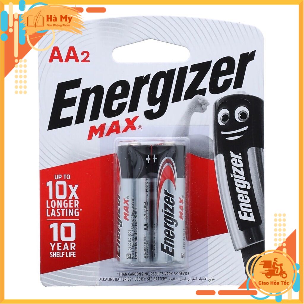 (Vỉ 2 Viên) Pin energizer AA - AAA cao cấp Max Alkaline