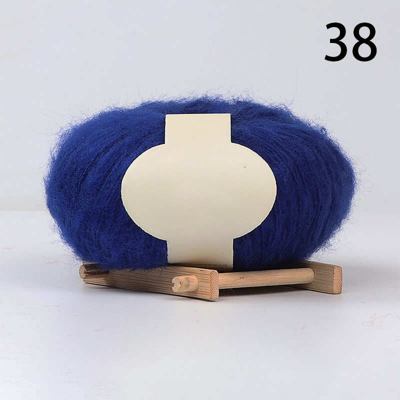 Jhj0 25g/roll Handmade DIY Crochet Baby Wool Skin-Friendly Wool Thread Mohair Yarn Crochet Mahai Wool Yarn For Knitting Sweater Shawl Yarn Ball