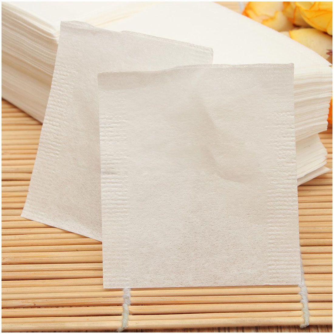 500pcs non-woven Empty Teabags String Heat Seal Filter Paper Herb Loose Tea Bag