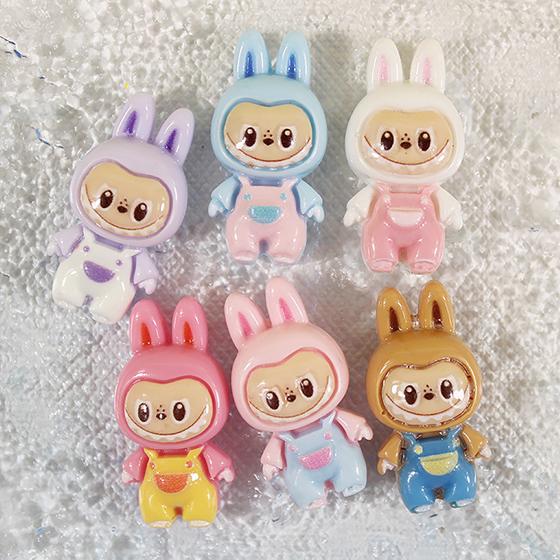 1PC Cartoon Glossy Labubu Cute Animal Doll Blind Bag Resin DIY Accessories New Labubu Surprise Gift YUNSHUO. 