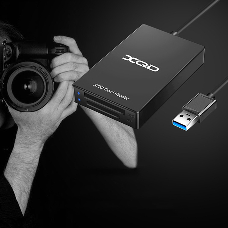 (DQKN) Type C USB 3.0 SD XQD Memory Card Reader Transfer M/G Series for OS Windows Computer