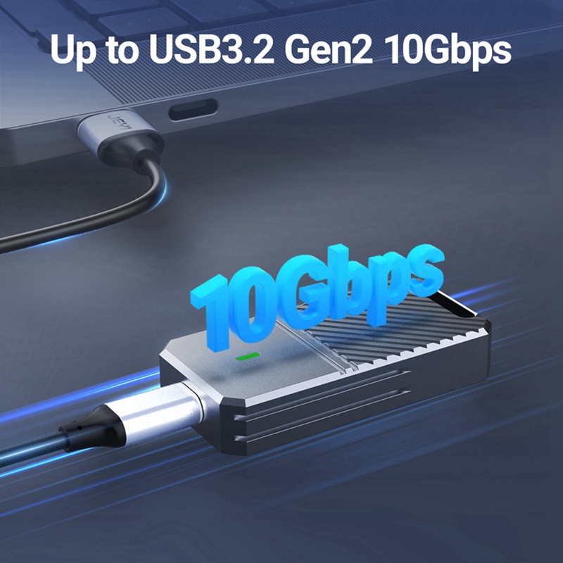 2230 NVMe SSD Enclosure, PCIe USB3.2 10Gbps Aluminum M.2 Case Portable External Solid State Disk Box