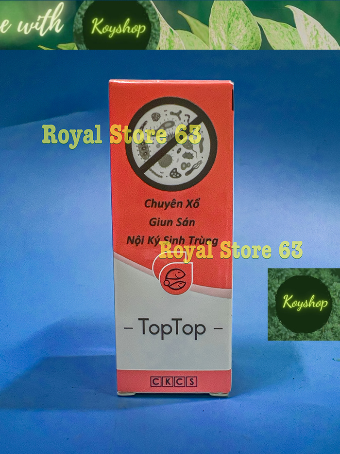 Toptop ckcs chuyên sổ giun sán, kí sinh trùng cho cá cảnh