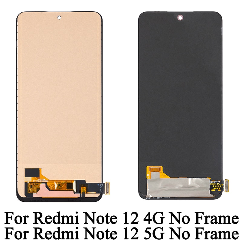 6.67”Original For Xiaomi Redmi Note 12 4G 23021RAAE LCD Screen Touch Panel  Digitizer For Redmi note 12 22111317I Display Part