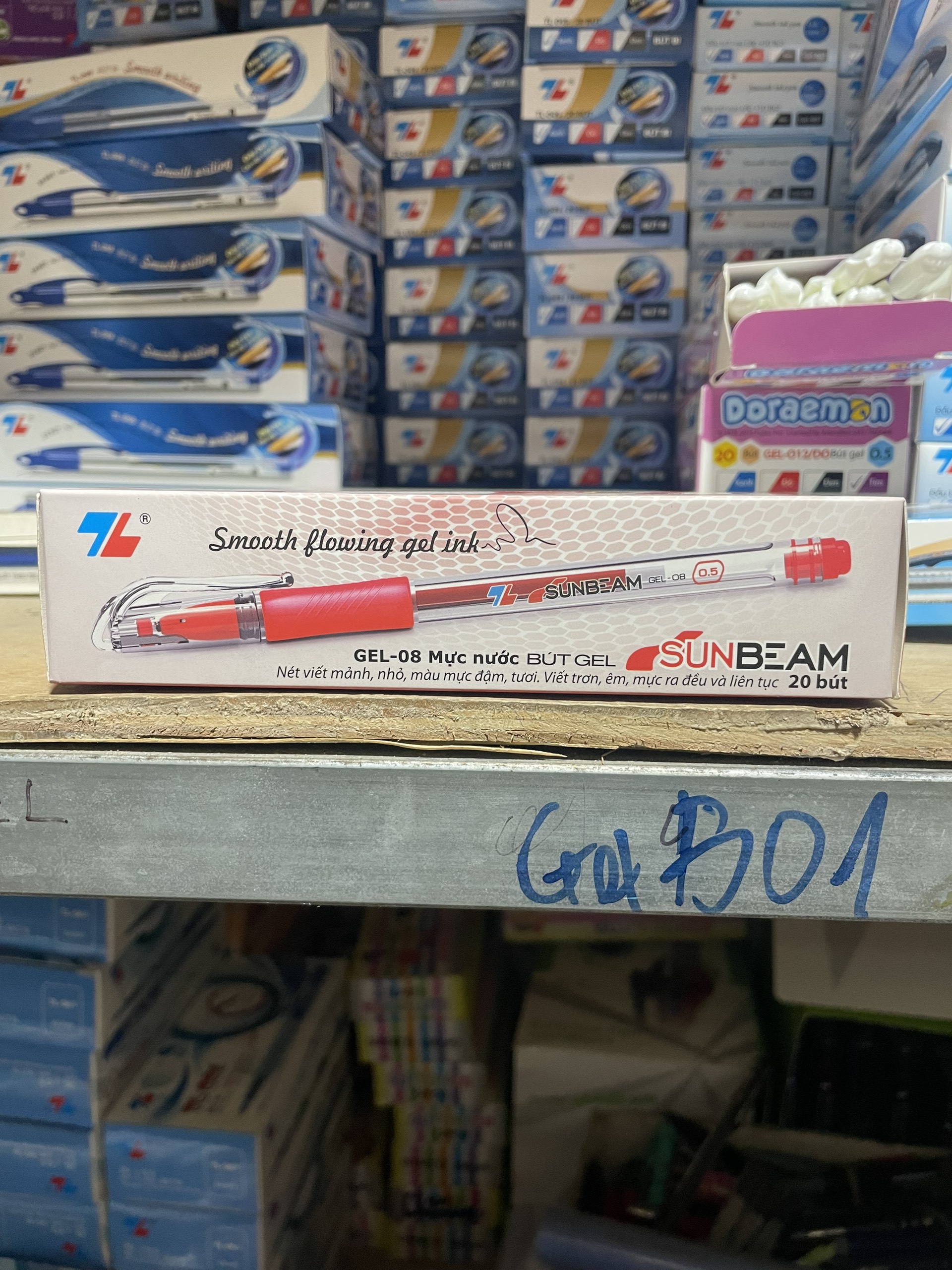 (Hộp 20 Cây) Bút Gel Thiên Long GEL-08 Ngòi 0.5mm