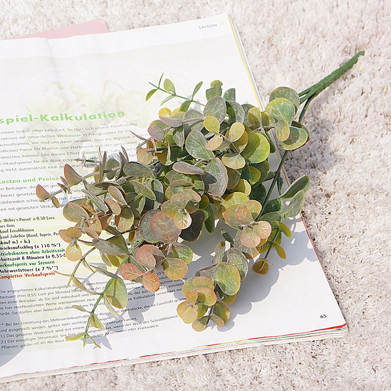 1 Bunch eucalyptus money leaves flowers accessories green leaves artificial flowers wedding photography home decoration