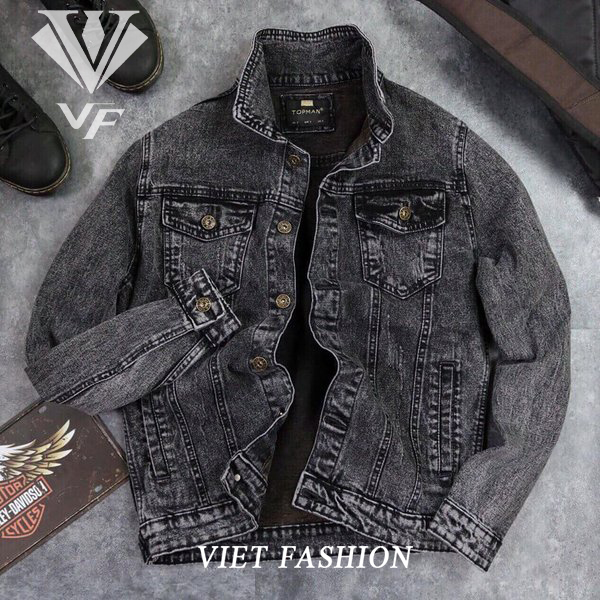 [HCM]ÁO KHOÁC JEAN NAM THỜI TRANG CAO CẤP XÁM TRO 01 TỔNG KHO JEAN TOÀN QUỐC