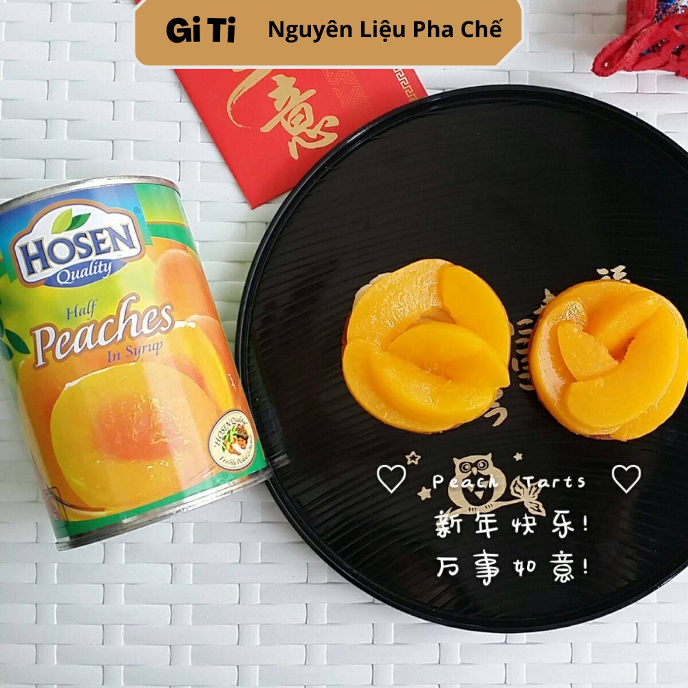 Đào Ngâm Hosen Lon Lớn 825g