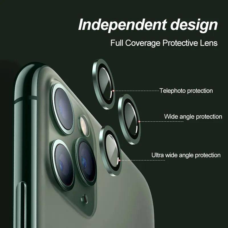 Ống kính máy ảnh sang trọng bảo vệ cho iPhone 13 Pro Max Máy ảnh Mini Kính bảo vệ cho iPhone 13 Pro ống kính Mặt sau tấm dán bảo vệ