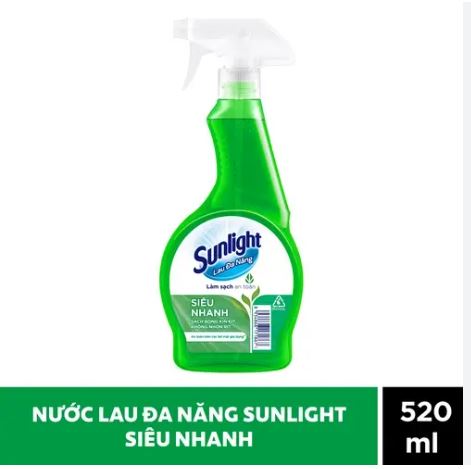 Nước Lau Đa Năng Sunlight Siêu Nhanh Chai 520ML
