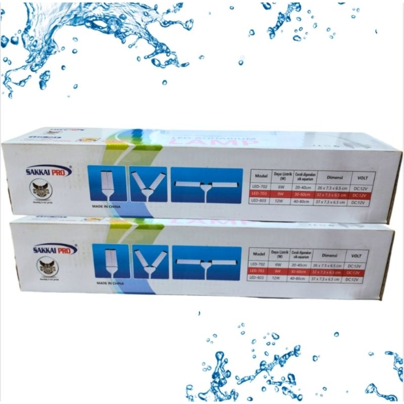 SAKKAI PRO LED 703 Lampu Led Jepit aquarium aquascape