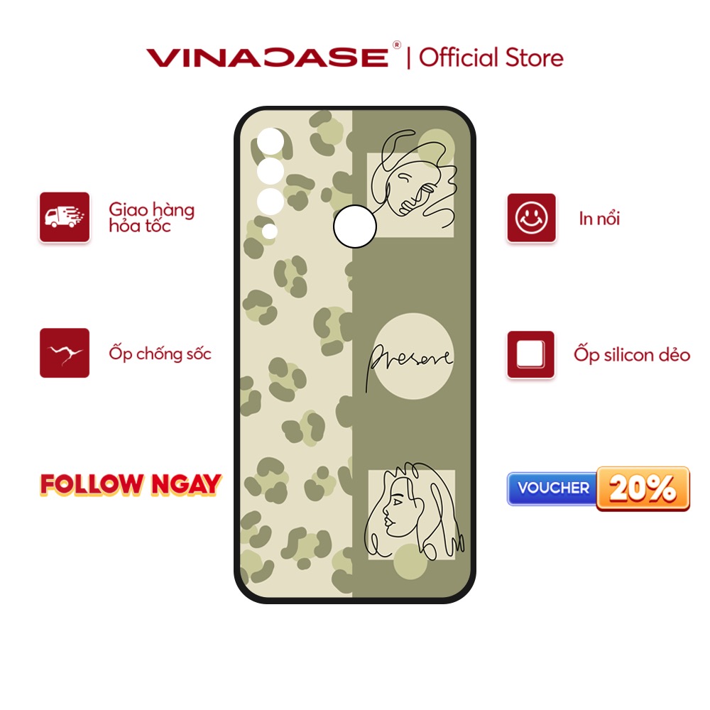 Ốp lưng Vina Case Vsmart Joy 3/Joy 4/Bee 3/...Silicone TPU dẻo đen viền bảo vệ camera hình Hoạ tiết nữ