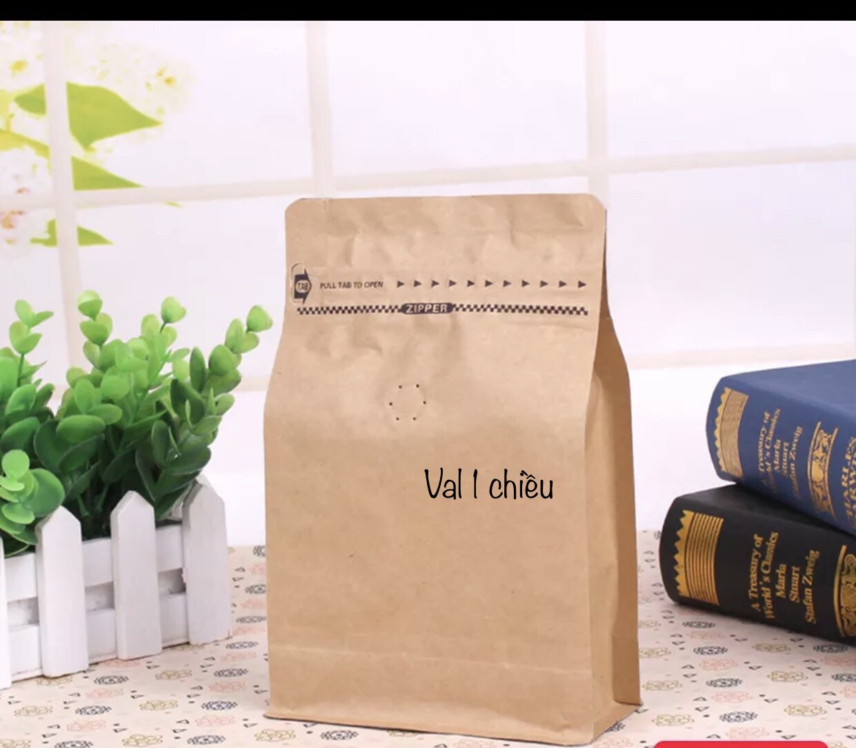 [ĐÃ ĐÓNG VAL - 1kg/size] Túi Ziplock 8 cạnh cafe, nhiều màu -  (full size: 250gr, 500gr, 1kg)