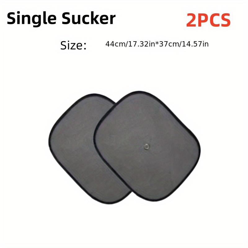 LT 2pcs Car Suction Cup Heat Insulation Side Blocking Sunshade Curtain Sun Visor Interior Front Windshield Car Window Sticker Sun Net Cloth Gear Cover