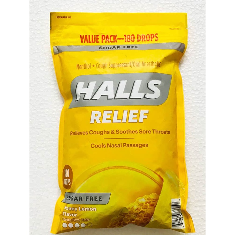 [Size] Kẹo ngậm Halls Thông Cổ, Mát Họng
