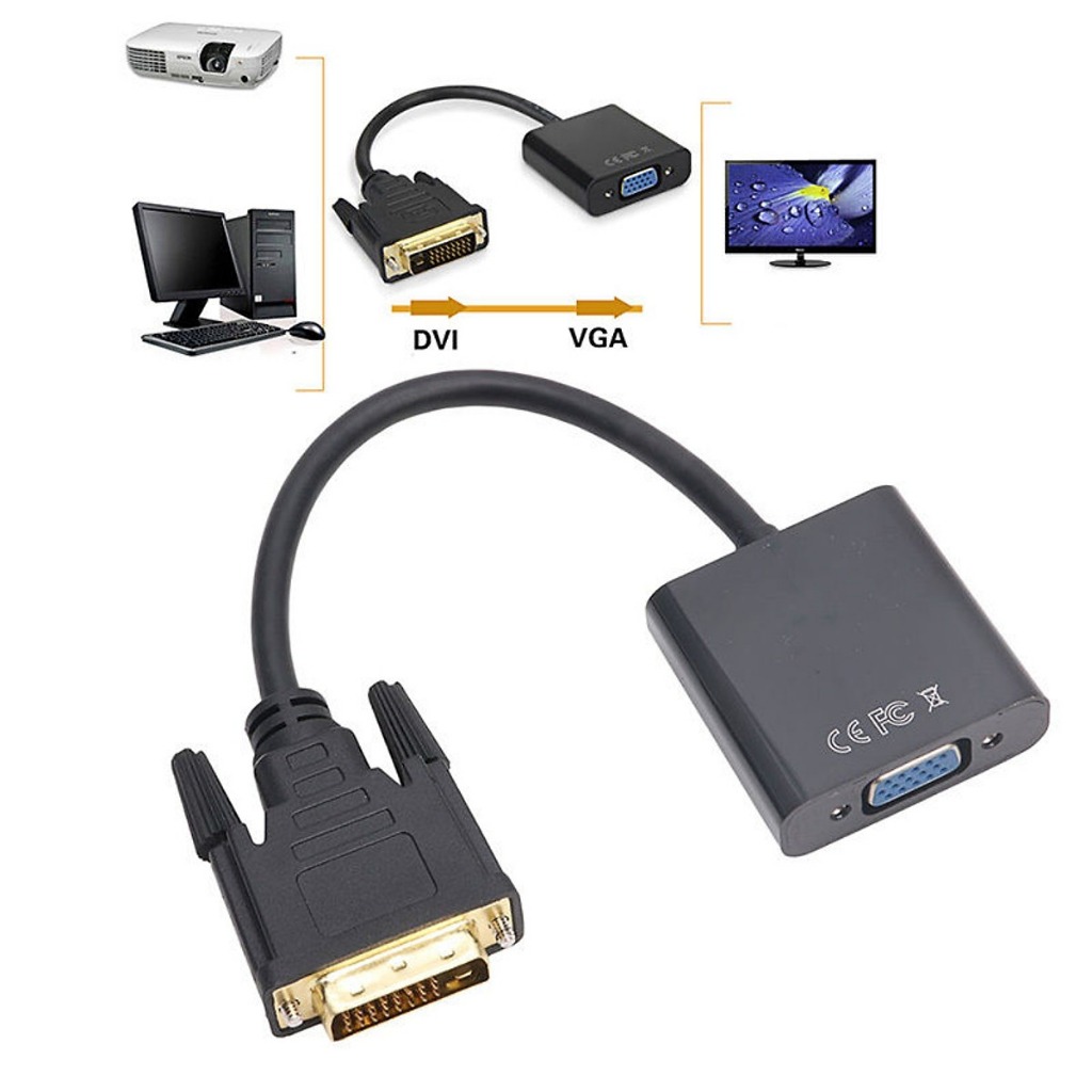 Cáp chuyển đổi DVI sang VGA - DVI To VGA