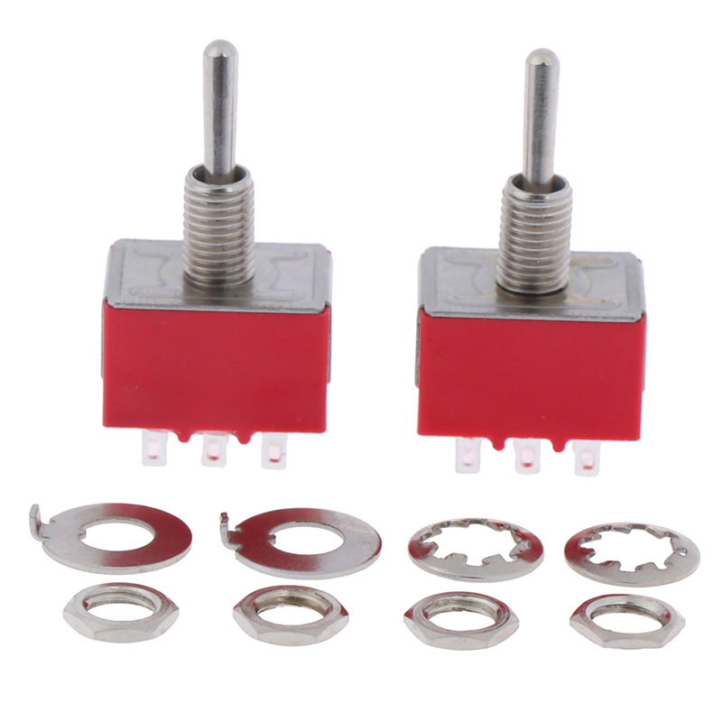 【TopazTrove】2pcs 9Pins 3PDT On On/on Off On 2/3 Positions Mini Toggle ...