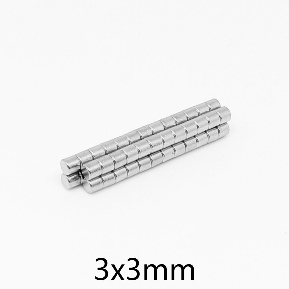 Nam châm viên 3x3mm ( 50 viên). nam châm N52