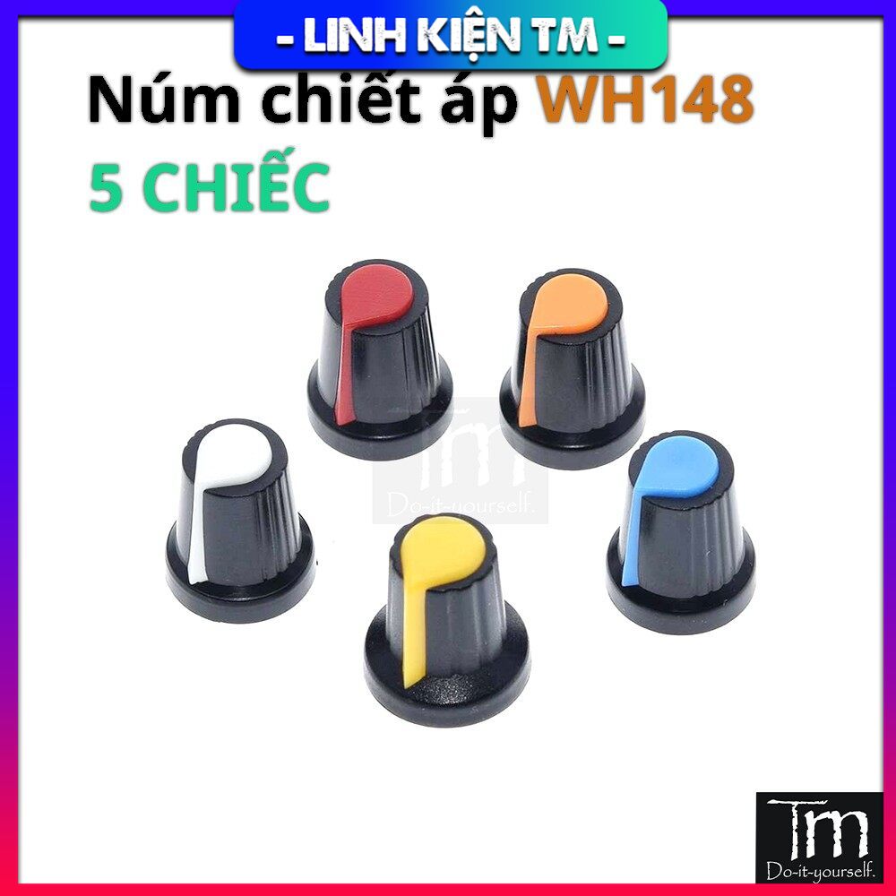 5 chiếc núm chiết áp nhựa wh148