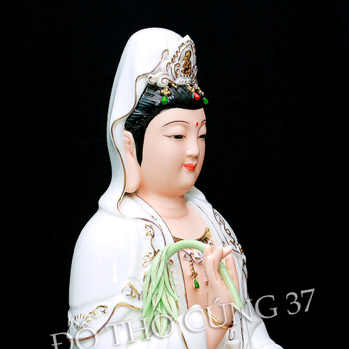 TƯỢNG  QUAN ÂM MEN SỨ CAO CẤP [ MÀU DA ]