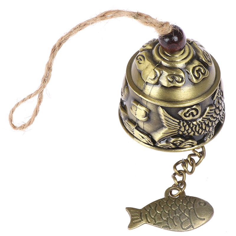 Blessing Bell Fish Feng Shui Bell Blessing Good Luck Fortune Hanging Wind ChimeGENGLI. 
