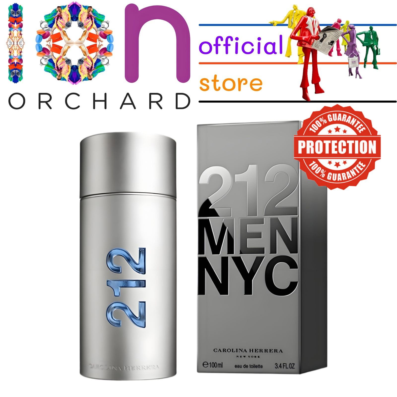 100% Authentic Carolina Herrera 212 Men NYC 100ml | Lazada Singapore