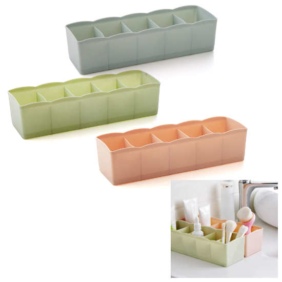 Multi-grids Cosmetics Underwear Socks Holder Storage Box Rack Sundries Organizer