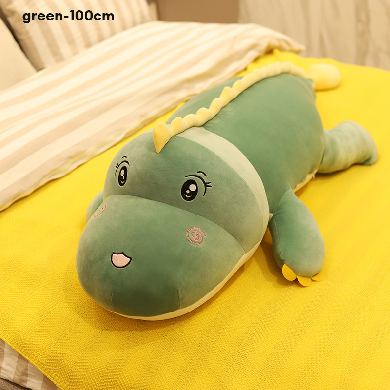 Dinosaur throw pillow plush doll, large size doll, children's sleeping doll cartoon