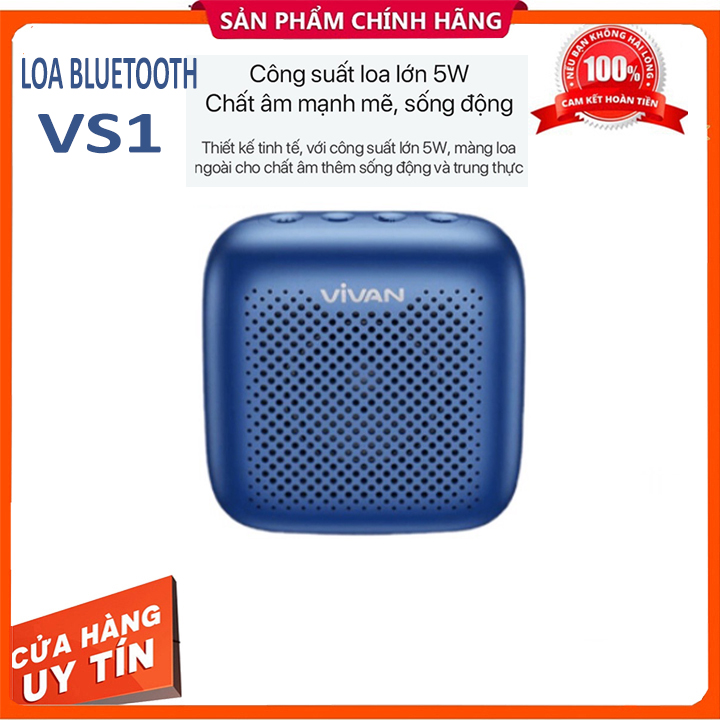 Loa TWS Bluetooth 5.0 VIVAN VS1 Chính Hãng- Chất Âm Tốt- Bass Mạnh thumbnail