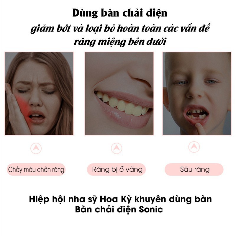 Sonic X7 đầu bàn chải đánh răng điện