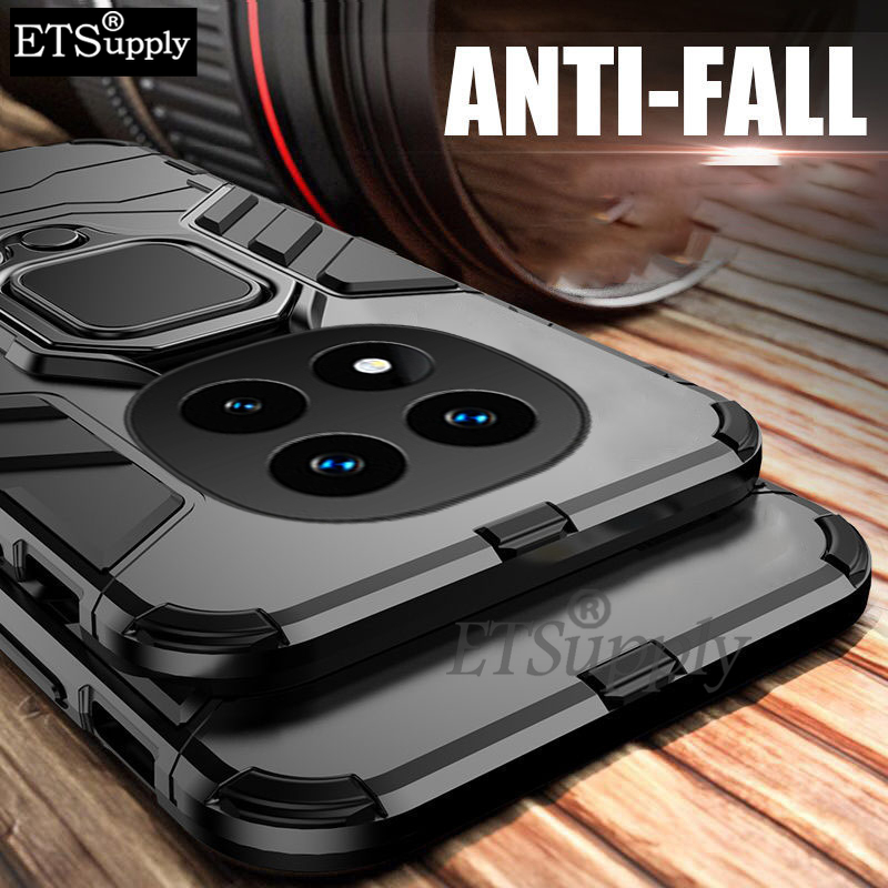 Phone case Xiaomi Poco X7 Pro Shockproof Armor Stand with Holder Car adsorb Ring Back Cover Poco X7 Case.