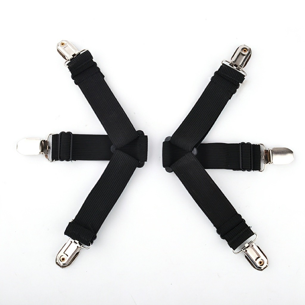 Adjustable bed sheet clamp hanging buckle strap heavy duty 6 triangle rope clamp