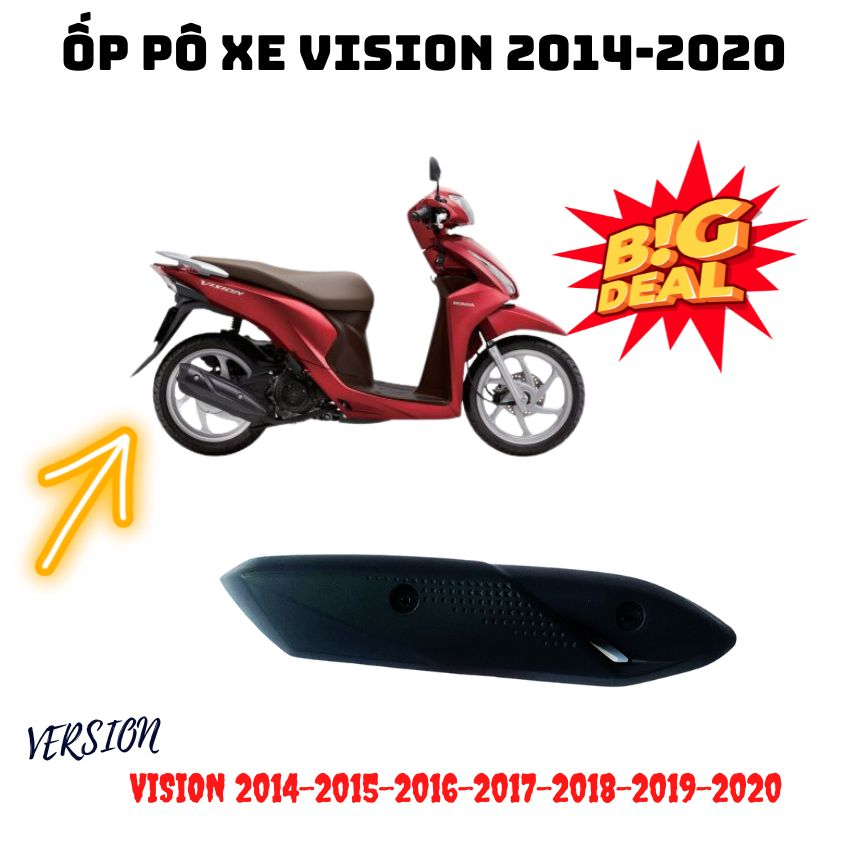 Ốp pô xe vision 2014-2015-2016-2017-2018-2019-2020 chụp che bô thay ốp zin