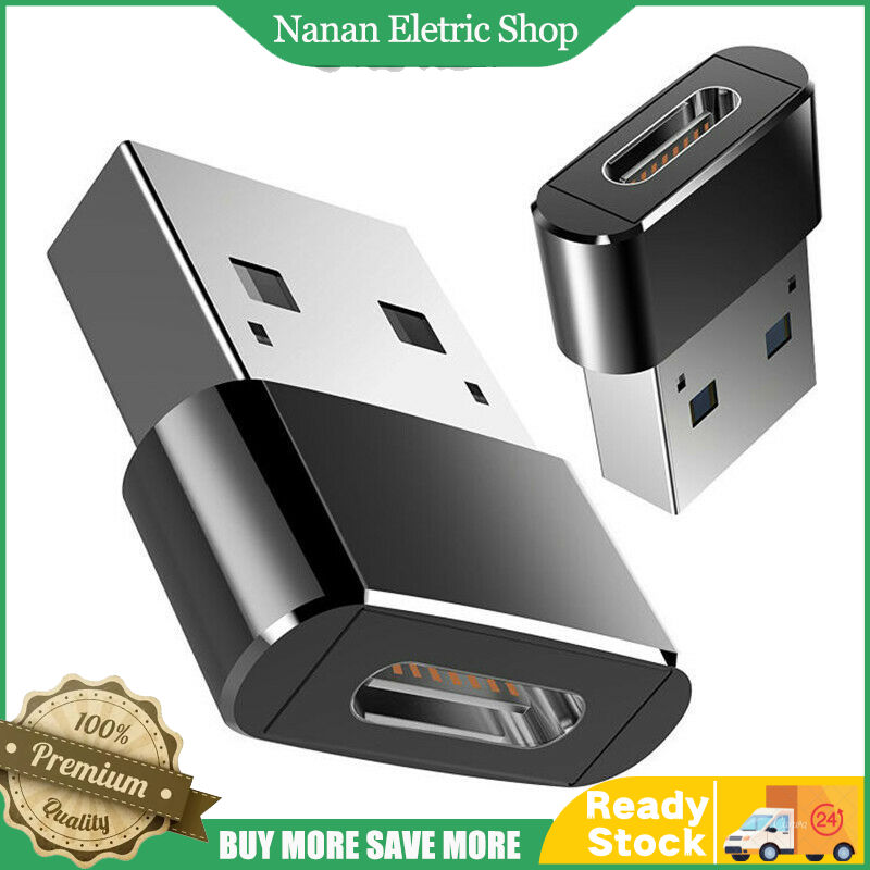 USB-C Male Type C to USB Adapter 2.0 A Female Data Converter Connector Adapter