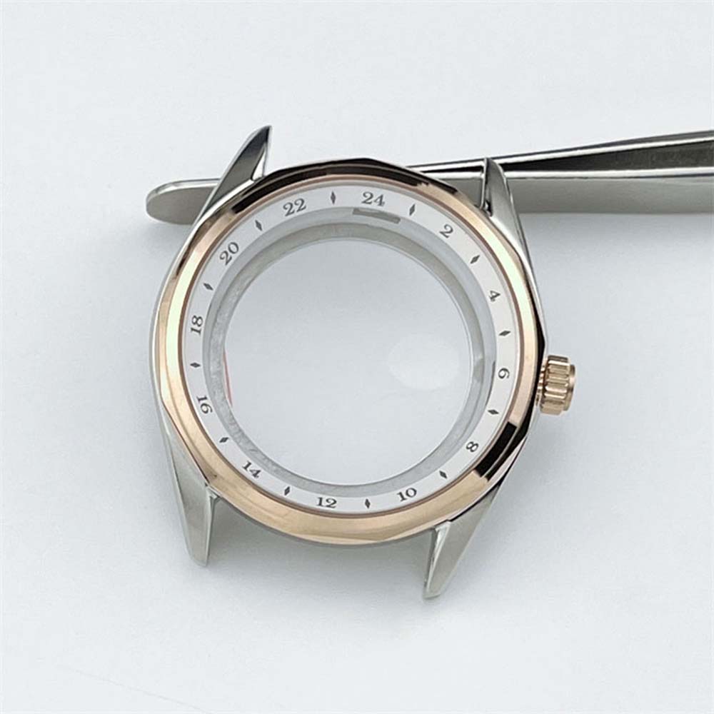 Watch Case Mechanical Watch Modified Case Diving Case Sapphire Titanium Alloy 39mm for NH35/NH36 Movement