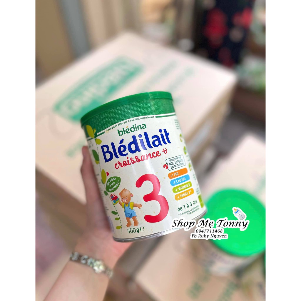 Sữa bột Bledilait Bledina Pháp số 1 2 3 loại 400g