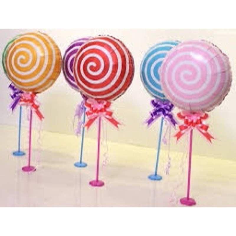 Bóng Trang Trí Kẹo Mút Xoắn MS 02- Size 45CM