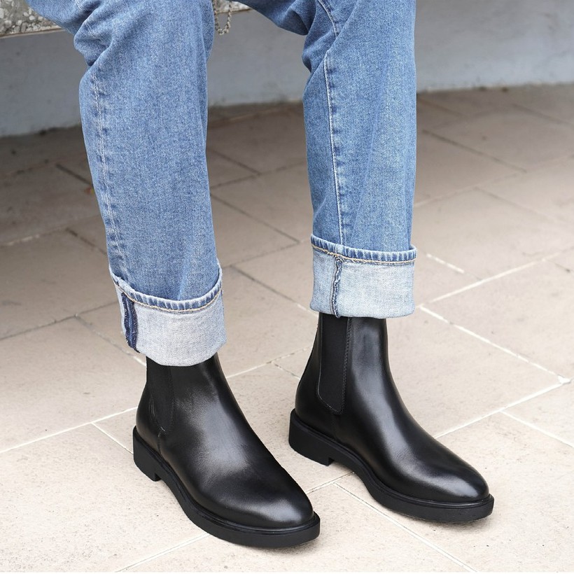 Giày boots nam Chelsea Boots Classic đế khâu