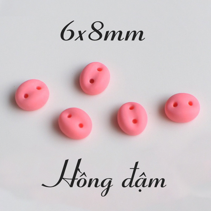 Set 5 cái - Mũi heo dán handmade bằng nhựa cute tiện lợi, dễ sử dụng