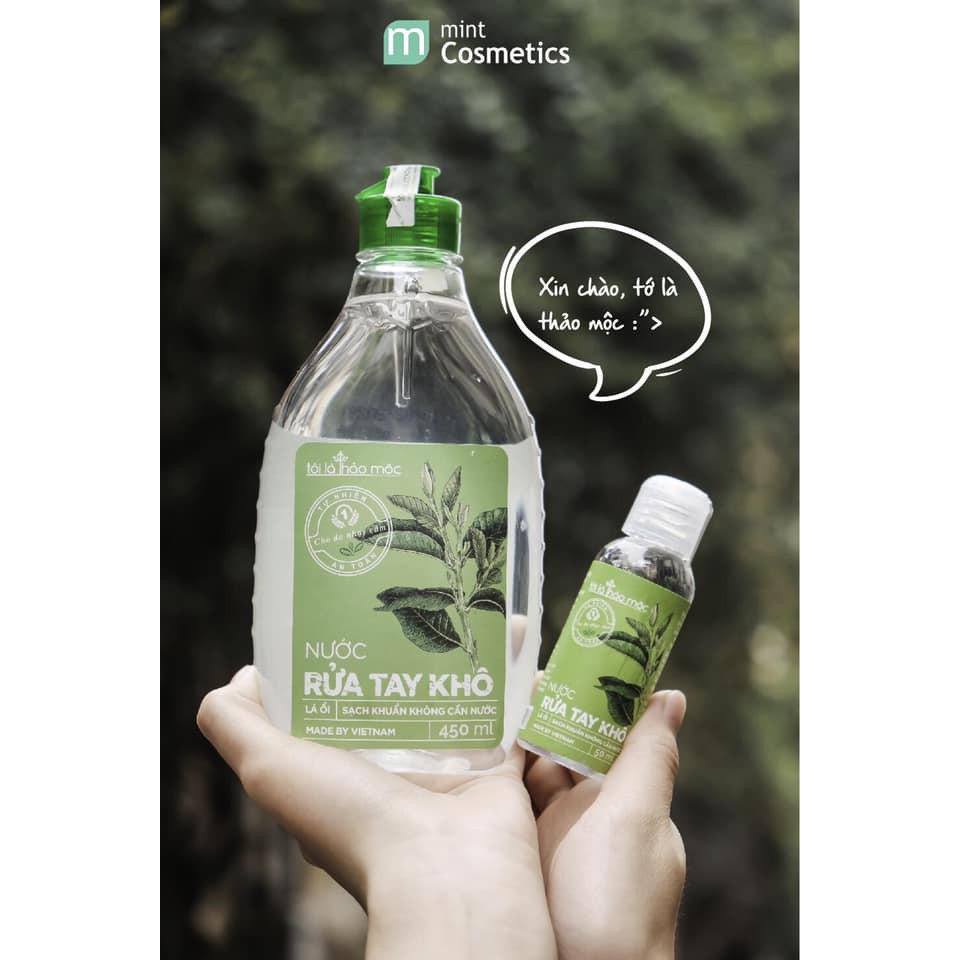 Nước Rửa Tay Khô (Tôi Là Thảo Mộc) -  Chai 450ML