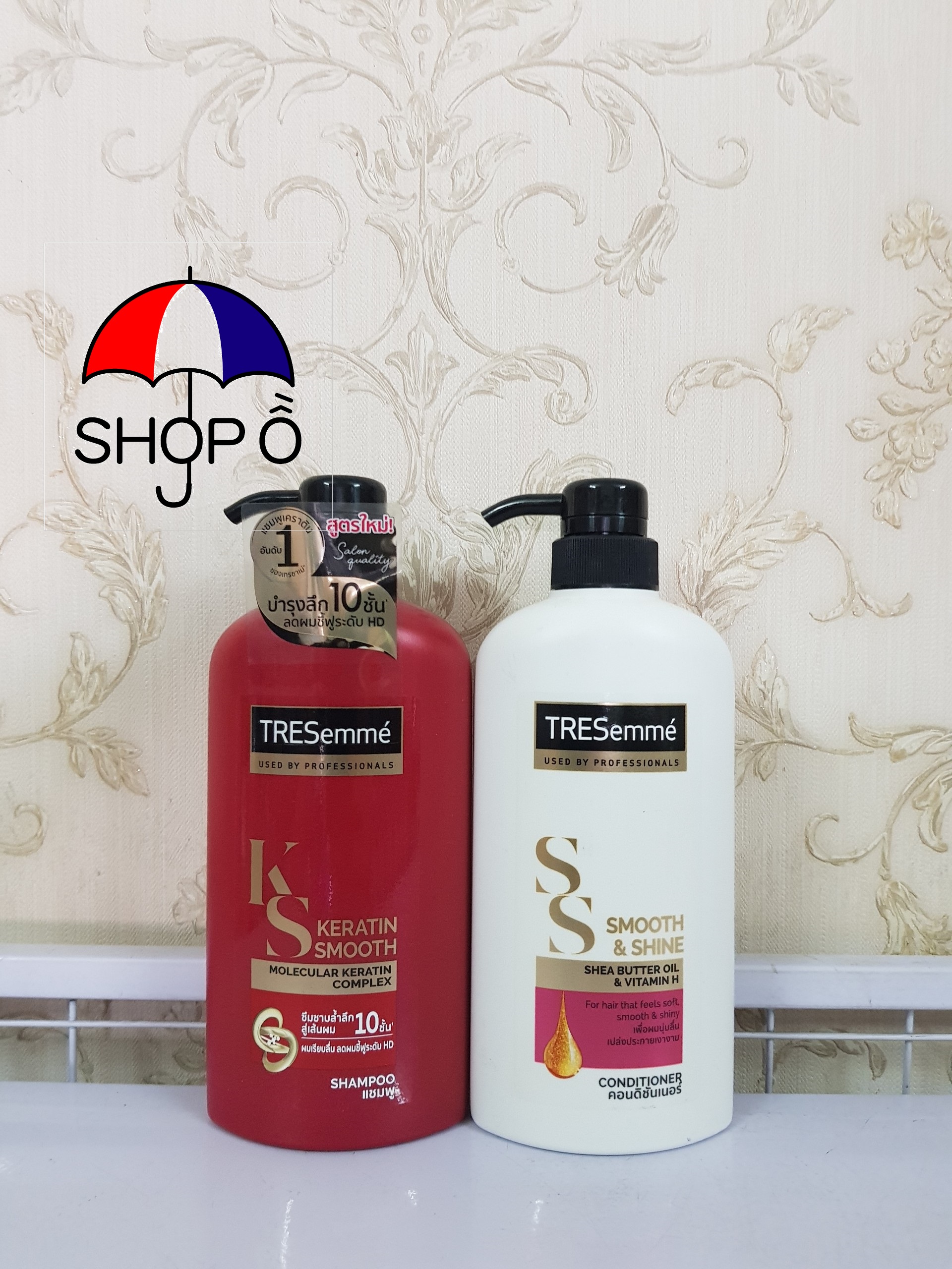 [HCM]Cặp Dầu Gội và dầu Xả Tresemme Keratin Smooth 450ml