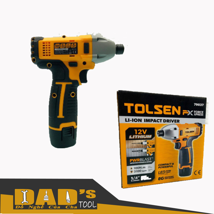 [HCM]MÁY BẮN VÍT PIN 12V - TOLSEN 79037