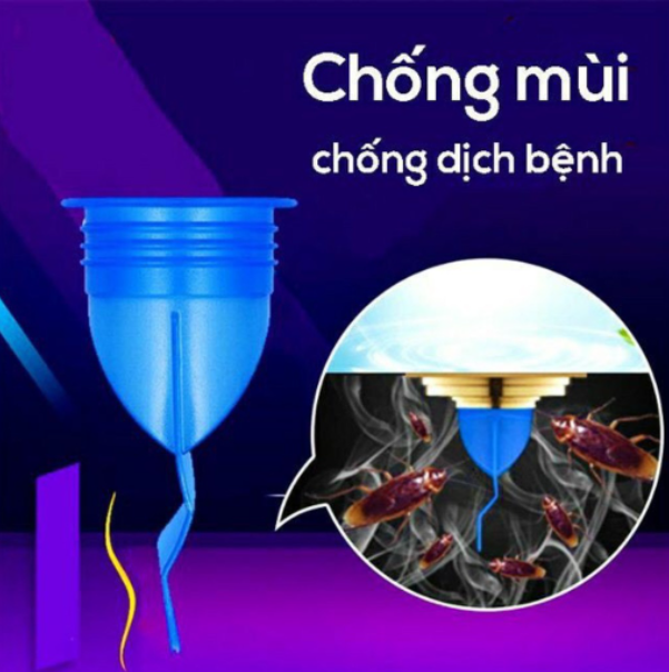 Combo 3 Nút Bịt Ống Cống,Nút Chặn Mùi Hôi Từ Cống