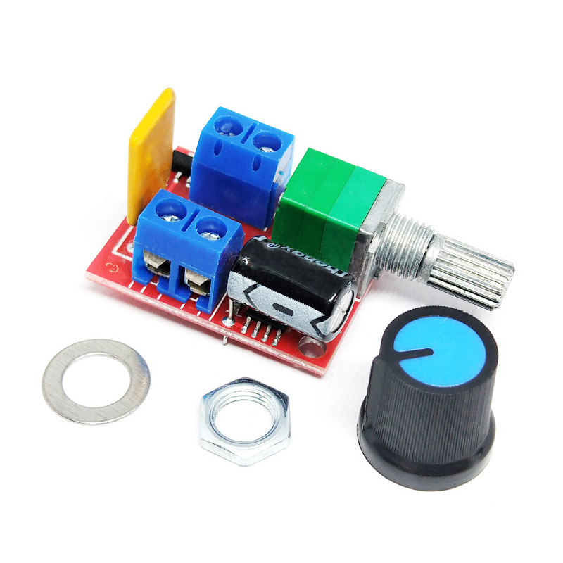 Mini 5a pwm max 90w dc motor speed controller module 3v-35v speed control switch led dimmer