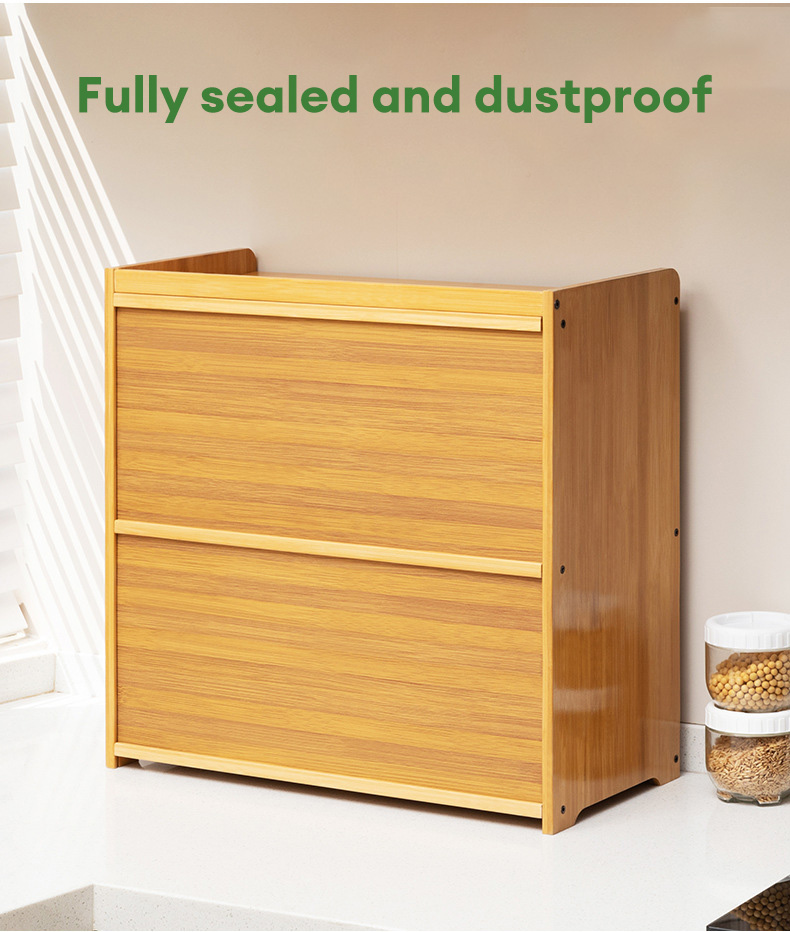 Kitchen shelf, spices, dishes, storage shelves, microwave countertop, multi-layer storage cabinets