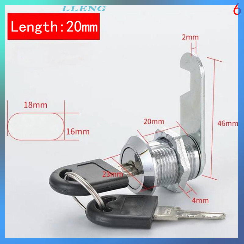 LLENG Hardware Cylinder Locks Door Cabinet Mailbox Padlock Drawer Cupboard Lock
