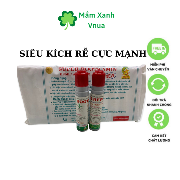 Super root amin - dung dịch kích thích ra rễ mạnh - vỉ 10 lọ 20ml